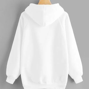 Basic white hoodie